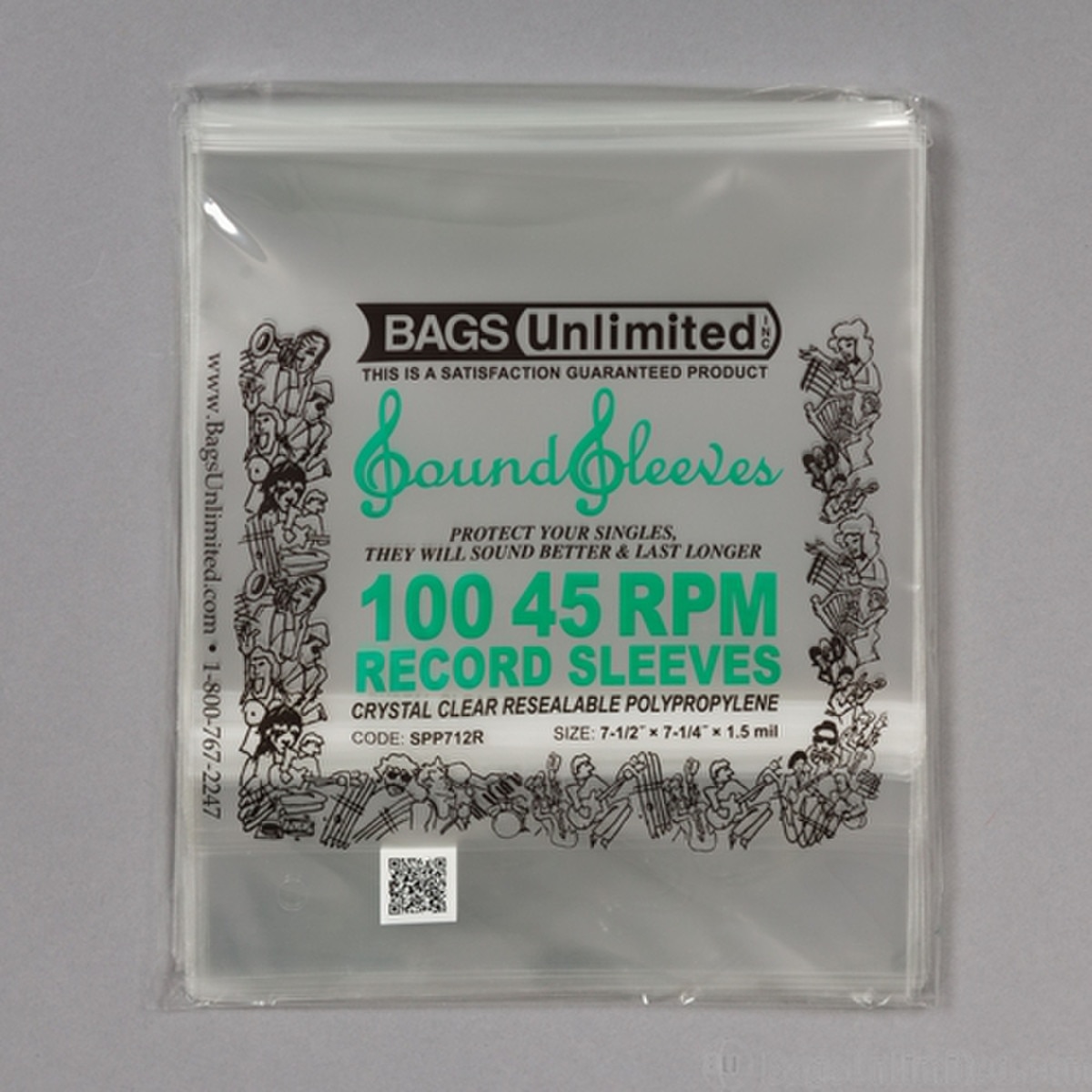 45 Record OUTER Sleeve with Resealb